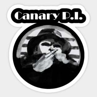 Canary P.I. Artwork With Logo Sticker